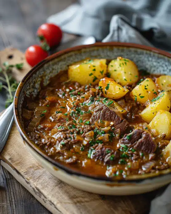 Bauerntopf mit Hackfleisch und Kartoffeln