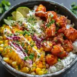 Street Corn Hähnchen Reis Bowl