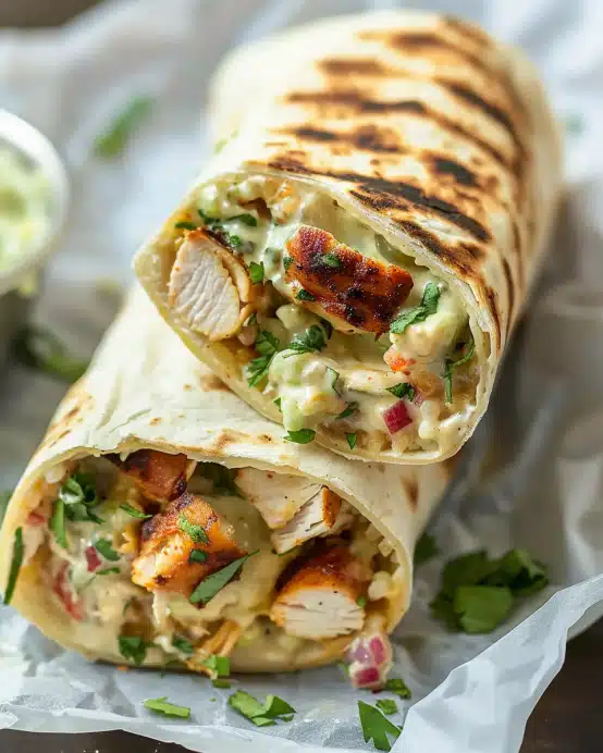 Chipotle Ranch Grilled Chicken Burrito