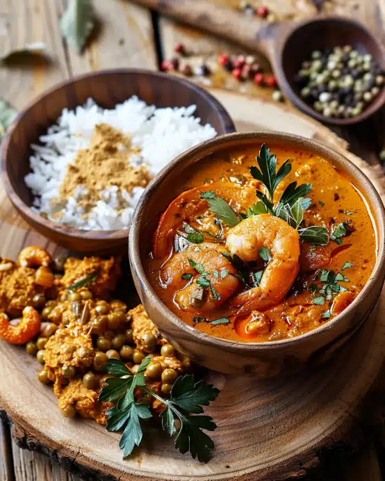Aromatisches Garnelen Curry