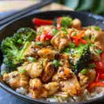 Chicken Teriyaki mit Brokkoli und Reis
