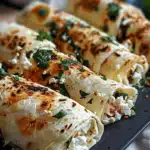 Tortilla-Rollen mit Feta