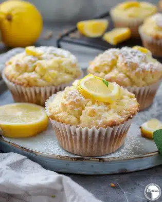 Saftige Zitronenmuffins mit Joghurt