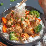 Chicken Teriyaki mit Brokkoli und Reis