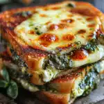 Croque-Monsieur Méditerranéen : Fondant à la Mozzarella et Pesto