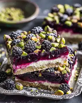 Blackberry Pistachio Dream Bars: Ein dekadenter Genuss