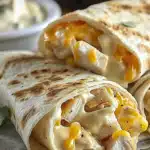 Quick Cheesy Chicken Wrap