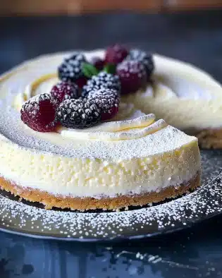 Quark-Schneekuchen mit Pudding