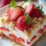 Süße Erdbeer-Shortcake-Cheesecake-Rollen