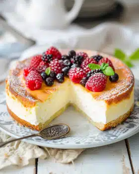 Klassischer cremiger Käsekuchen nach Papas Rezept