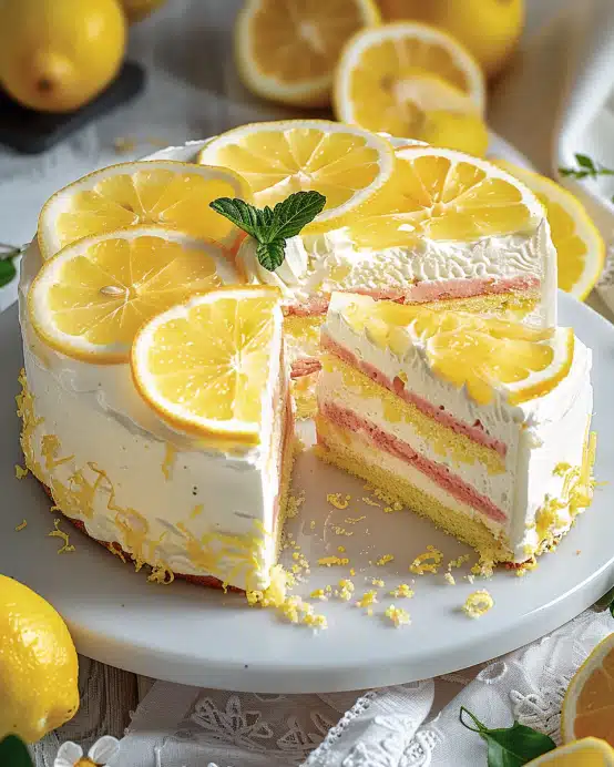 Zitronen-Torte mit Joghurt