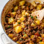 Rinderhackfleisch mit Kartoffeln