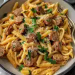 One Pot Creamy Cajun Sausage Pasta