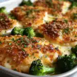 Brokkoli-Hähnchenfilets in Käsesauce – cremig und überbacken