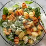 Knuspriger Gnocchi-Salat mit Joghurt-Dressing