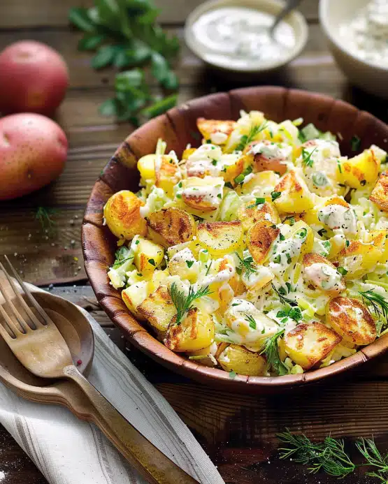 Knuspriger Kartoffelsalat