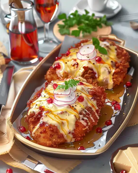 Überbackene Partyschnitzel aus dem Ofen – Einfaches Rezept