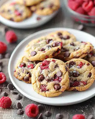 Raspberry Chocolate Chip Cookies