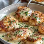 Cremiges Parmesan-Hühnchen mit Frischkäse