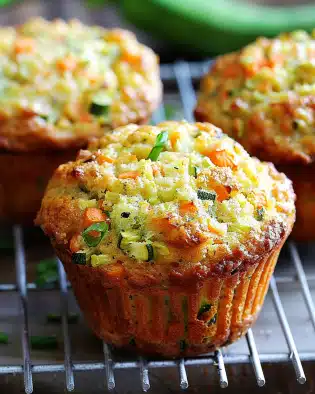 Muffins Santé aux Courgettes & Carottes