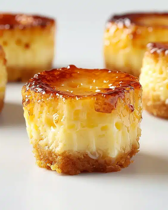 Mini Crème Brûlée Cheesecakes