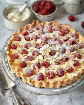 Rhabarber Tarte mit Mandelcreme – Rhabarber Frangipane Tarte