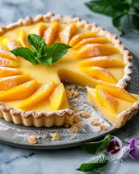 Mango-Curd-Tarte – Ein tropischer Genuss
