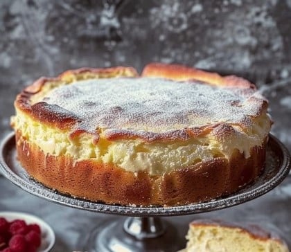 Ultracremiger Käsekuchen mit 2 Packungen Puddingpulver