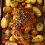 One-Pan Hähnchen und Kartoffeln