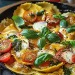 Bunte Ravioli-Gemüse-Pfanne
