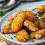 Knusprige Hähnchen Nuggets aus dem Backofen
