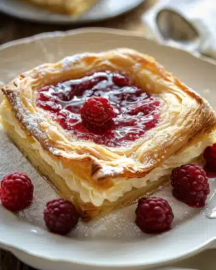 Kirsche-Frischkäse-Danish