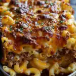 Mac and Cheese Meatloaf Casserole