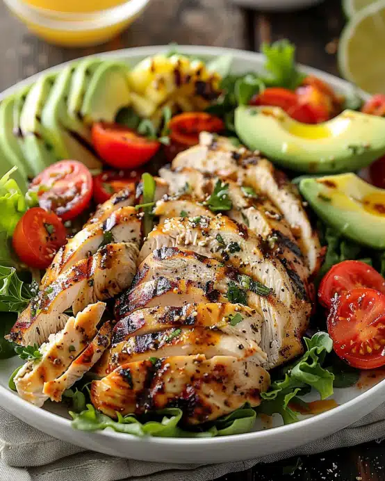 Paleo Gegrillter Hühnchen-Cobb-Salat