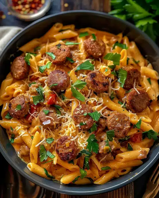 One Pot Cremige Cajun-Wurst-Pasta