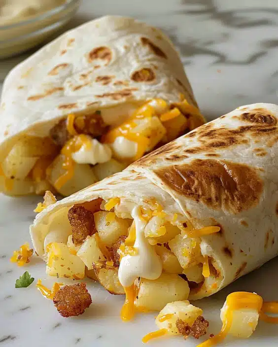 Cheesy Potato Burritos