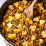 Rinderhackfleisch mit Kartoffeln