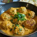 Linsenbällchen in Currysauce