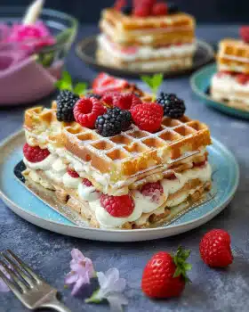 15-Minuten Waffeltorte – Ohne Backen!