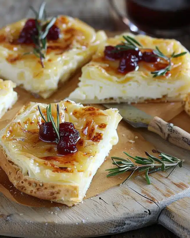 Blätterteig-Häppchen mit Camembert