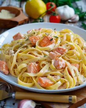 Tagliatelle mit Lachs – al Salmone