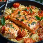 Ofen-Lachs-Pasta mit Tomaten – Ein unkompliziertes Wohlfühlessen
