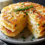 Käse und Schnittlauch Pfannkuchen