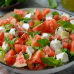 Melonensalat mit Mozzarella