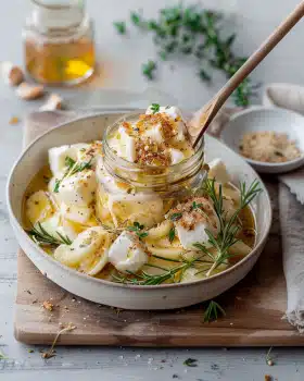 Gerösteter Fenchel-Kartoffel-Salat mit Mozzarella
