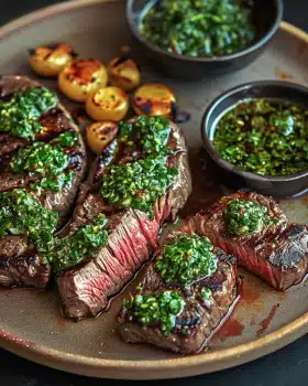 Rindersteak mit Chimichurri-Sauce