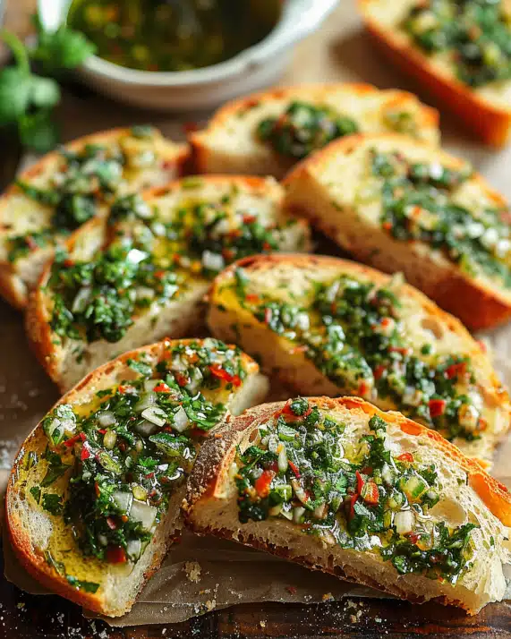 Chimichurri Knoblauchbrot