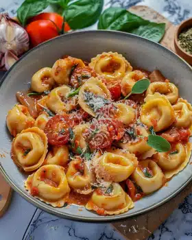Tortelloni Rezept mit getrockneten Tomaten