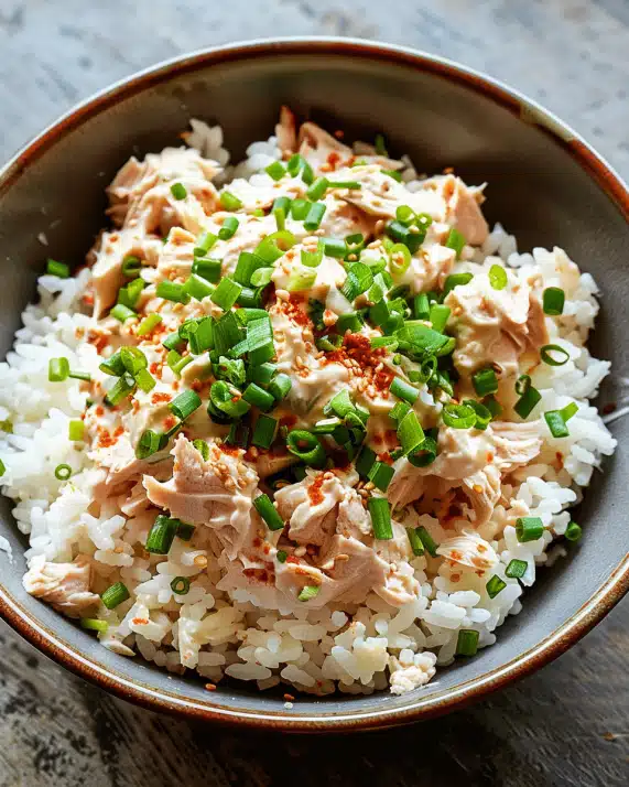 Thunfisch Mayo Reisschüssel