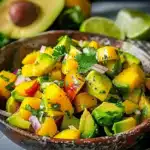 Einfacher Avocado Mango Salat